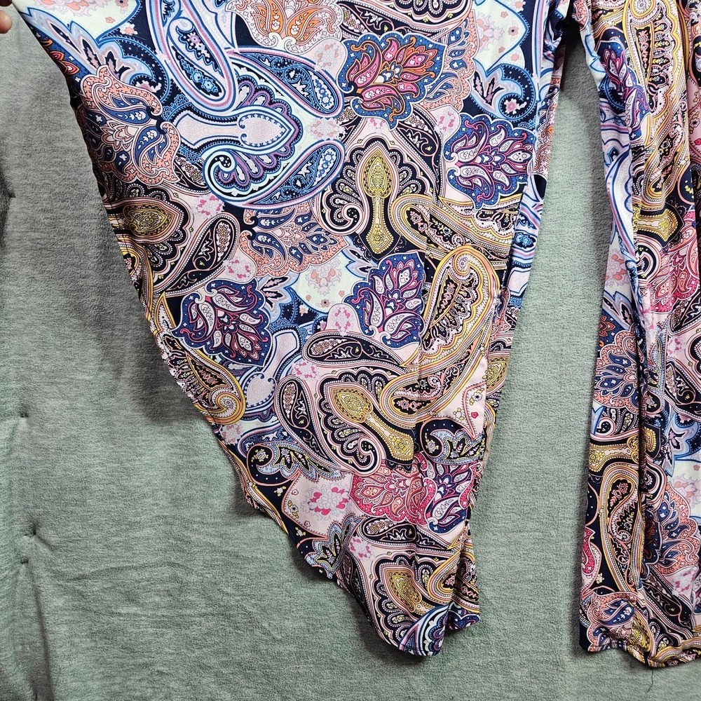 MSK Women's Paisley High Low Sleeveless Boho Flowy Romper Sz M NWT - Picture 10 of 13